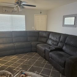Power reclining sectional