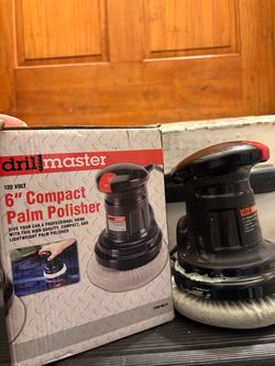 Drillmaster 6" Compact Palm Polisher 120V