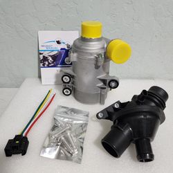 Engine Water Pump W/Thermostat & Bolt For BMW 128i 325i 328i 528i X3 11(contact info removed)25