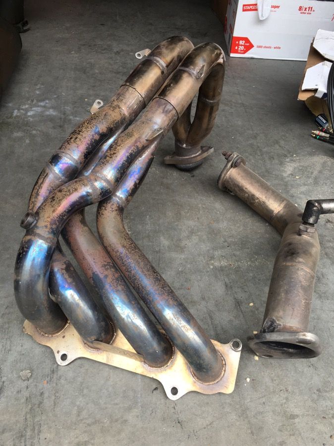 Weapon R header w/ test pipe for 05 Scion tC