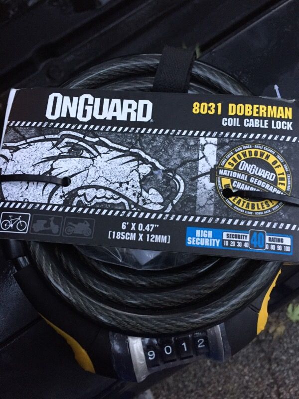 Coil cable bike lock,candado para bici