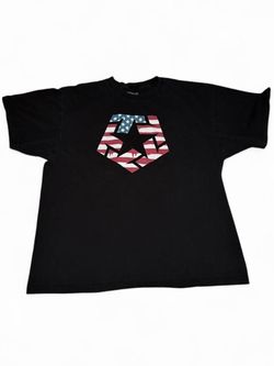 Vintage Tribal Gear Shirt Mens Black Graphic Tee Streetwear Star Logo Y2K Hip Hop USA Print - Size 3XL #flagtee #americana   Measurements: Pit to pit 