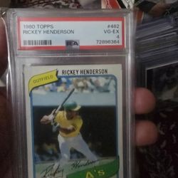 1980 Psa Rookie  Ricky Henderson 