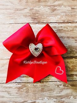 Valentine’s hair bow
