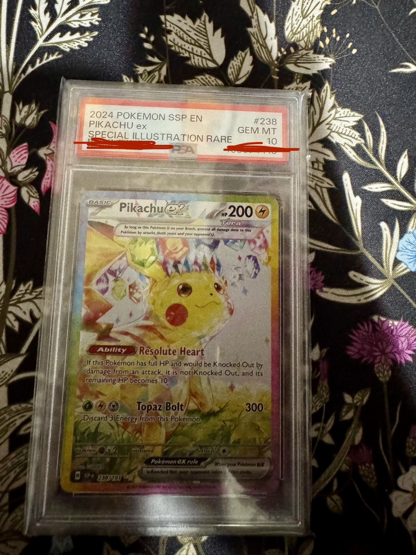 Pikachu ex 238 PSA 10