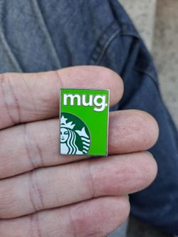 Starbucks MUG Award Employee Barista Apron Hat Lapel Pin Green Siren