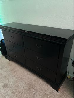 Large Black Dresser