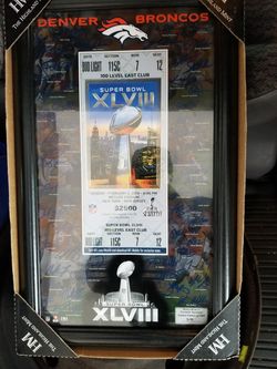2014 Super bowl 48 autographed picture