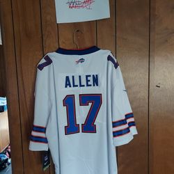 Surprise Sticker With Xl Bills Allen Jersey