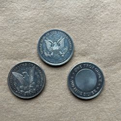 3 Silver Coins 