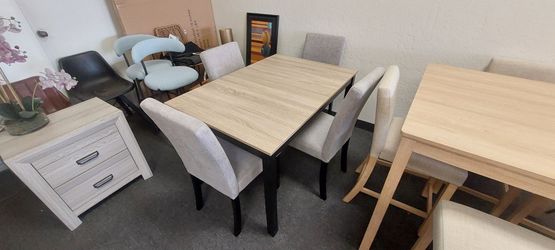 5pc Gray and black dining set