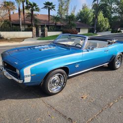 1969 Camaro Convertible SS 350  4-SPEED
