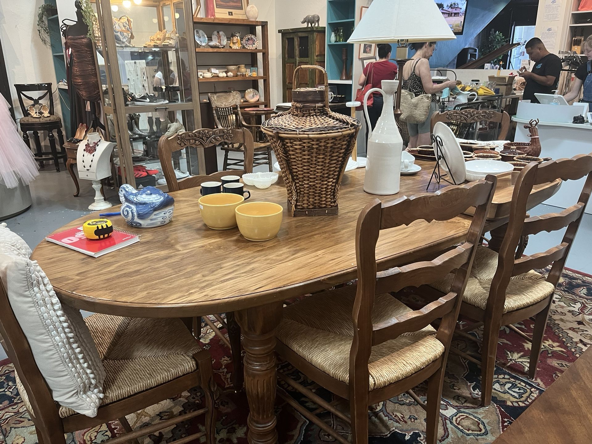 Large Dining Table And 6 Chairs