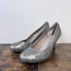 Hush Puppies Rose More Women's Sz 9.5 Wide Metalic Heels