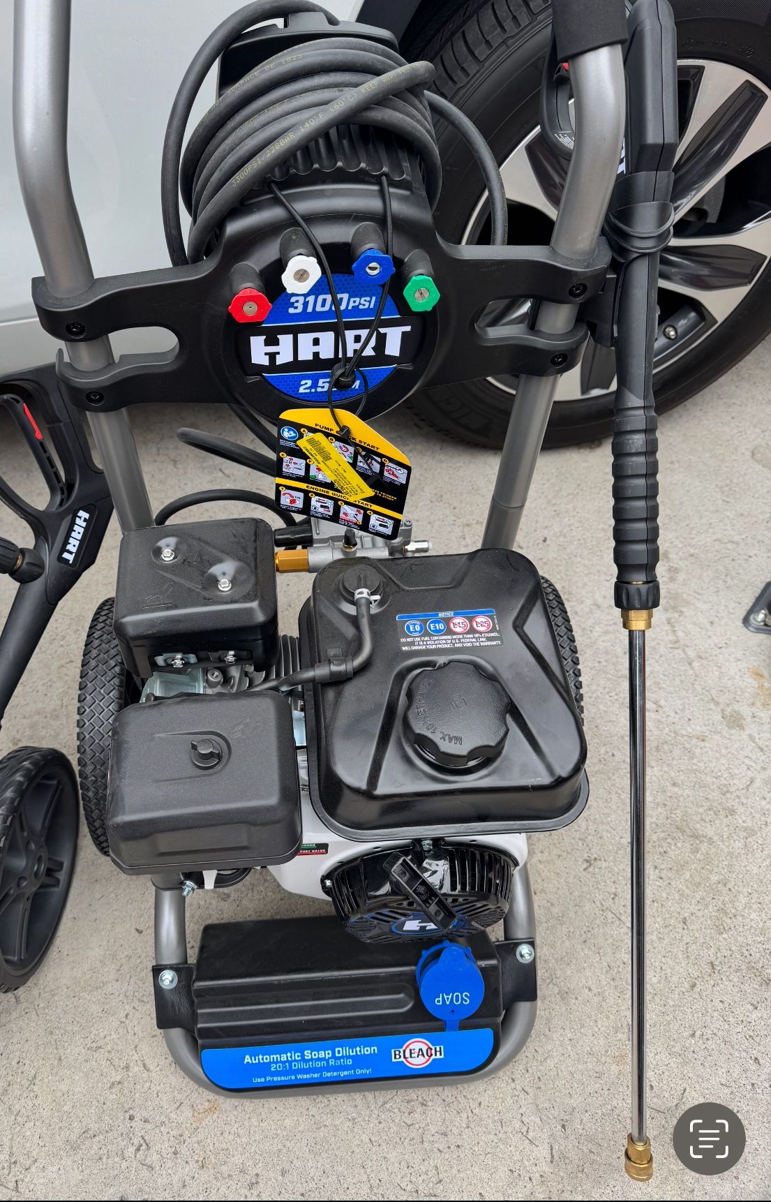 HART 3100 PSI 2,5 GPM 212cc Lavadora a Presión de Agua Fría a Gas OHV de 4 Tiempos