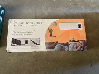 wall-mounted electric fan or heater marketed for both heating and cooling, despite not functioning as a traditional air conditioner