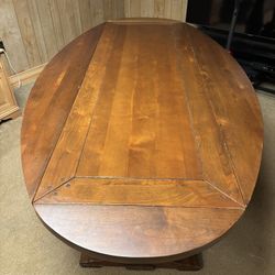 Antique Folding Dining Table 