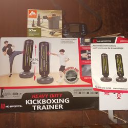 Blow Up Punch/Kick Bag W/ L Ight Up Timer & Alarm.