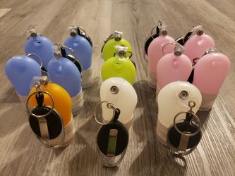  Silicone Travel Bottle Keychain Set Portable Liquid Bottle