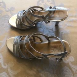 Naturalized Silver High heel Shoes