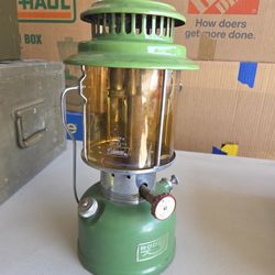 Vintage Roddy Camping Lantern With Pyrex Coleman Amber Globe 
60$
Pick up Mesa Higley and University 