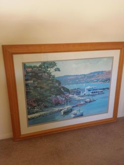 Howard Behrens "Sausalito" lithograph