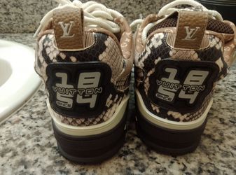 Louis Vuitton LV Trainer Sneakers Snake Print