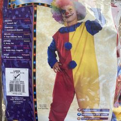 Childs Clown Halloween Costume 