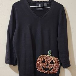 Michael Simon Halloween Pumpkin Sweater 