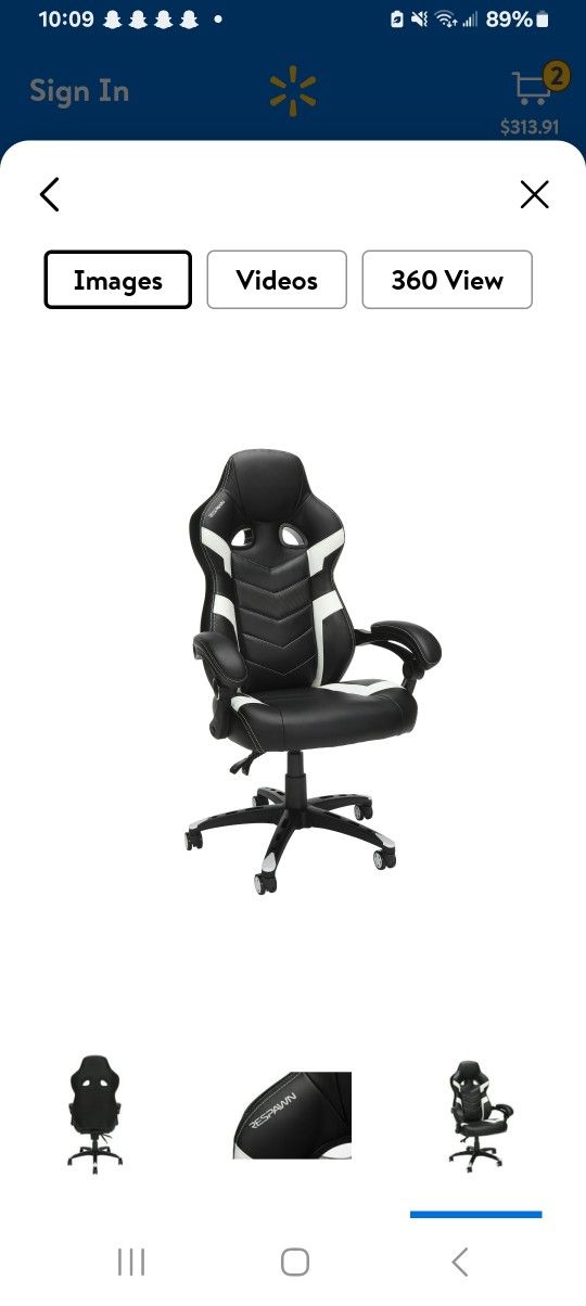 Respawn Gaming Chair  Black/White