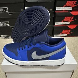 Nike air jordan 1 low  game royal blue DC0774-400 Womens Size 10.5/ 9 Mens  Brand New 
