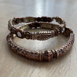 Faith Hope Love Peace Charm Bracelet, Set of 2