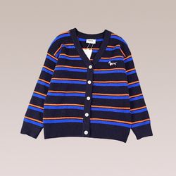 Tnom Browne Striped Cardigan Sweater
