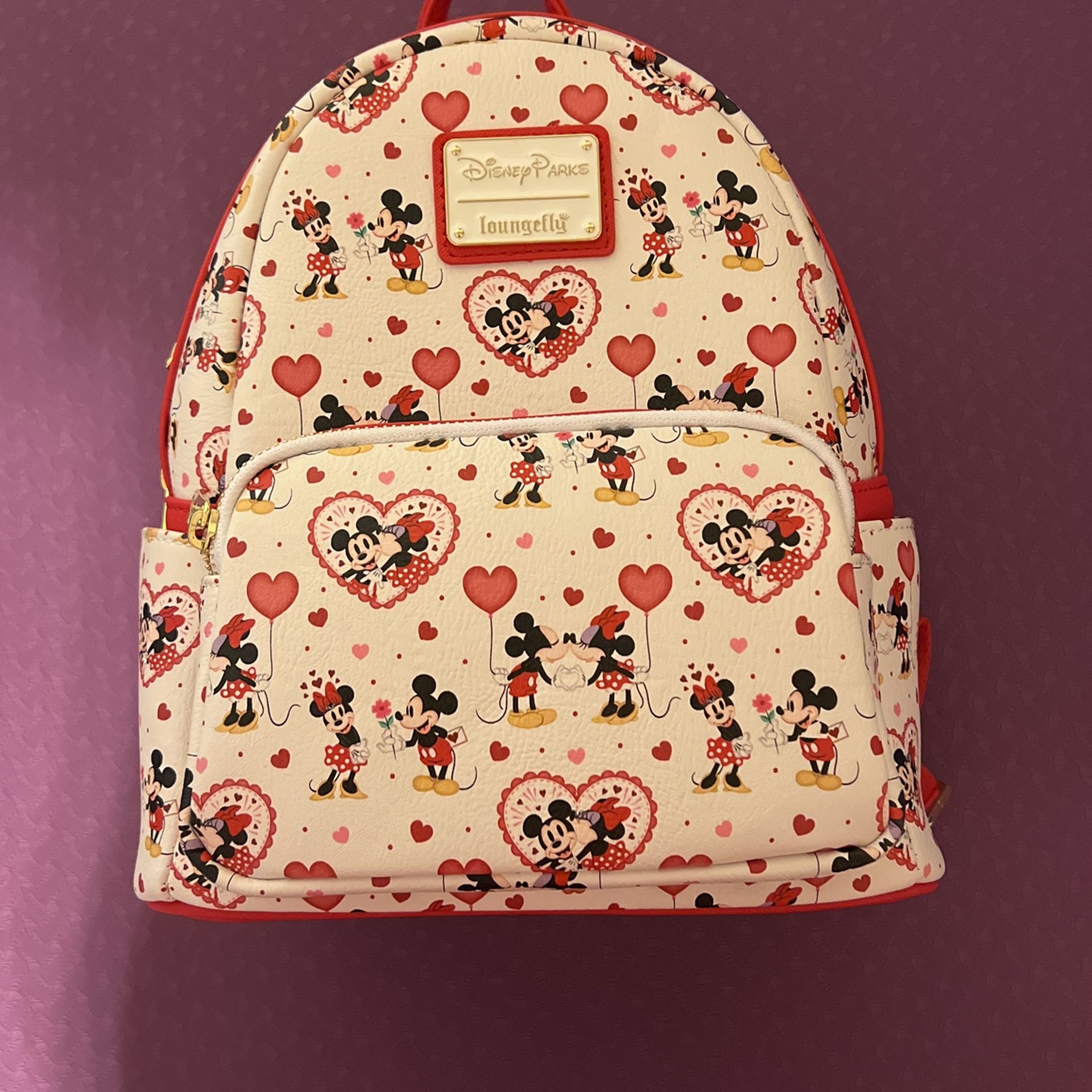 Loungefly Mini Backpack Kisses Minnie and Mickey Brand new