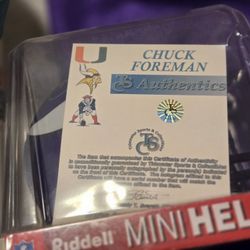 Chuck Foreman Autographed Riddell Mini-helmet - Vikings