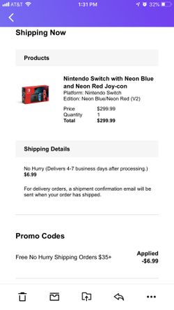 Nintendo switch neon