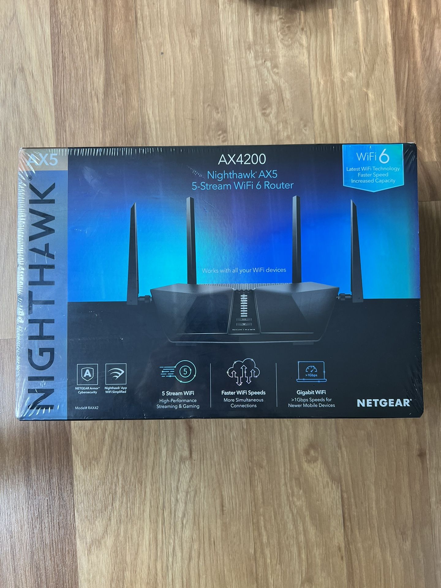 Brand new Netgear Nighthawk AX5 AX4200 5 Stream Wifi 6 Router Extender