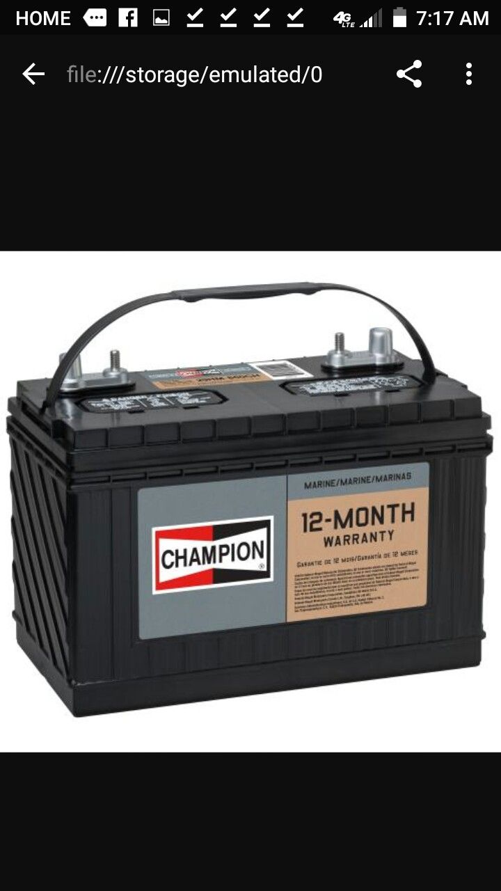 Champion Deep Cycle 29HM850CH Battery 4 months old