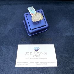 Ring Big One Diamonds  10k Gold 