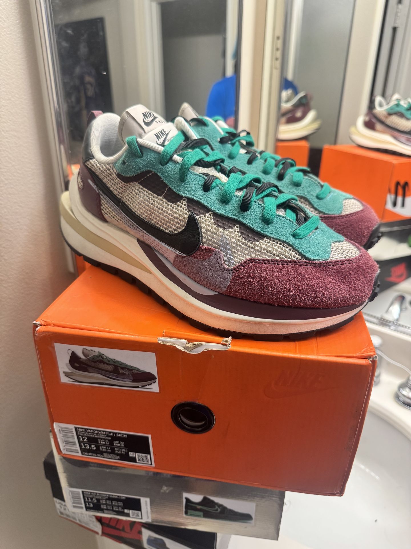Mens used sacai vapor Nike size 12