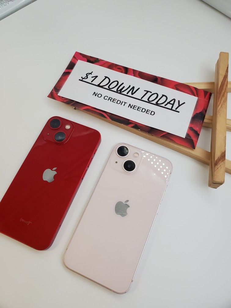 Apple IPhone 13 Mini Unlocked For All Carriers - $1 Down Today - NO CREDIT Needed