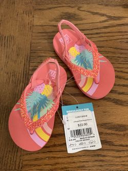 NWT Toddler Girls Reef Flip flop Size 5