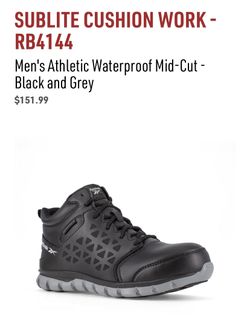 Reebok Safety Toe Work Shoes