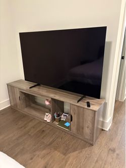 furniture piece underneath TV
