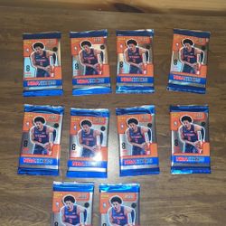 LOT (10) 2021-22 PANINI NBA HOOPS BASKETBALL Sealed Packs (8 Cards Each)