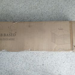 Fab Based 10ft X 10ft Dome Top Gazebo with Mosquito Netting .New in Box Never Opened. .Gray