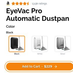 EyeVac Professional Touchless Dust Pan
