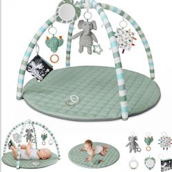NEW Blissful Diary Baby Play Gym Mat 6 Detachable Toys For Stage Based Sensory And Motor Skill Development 