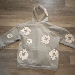 Grey Denmin Tears Hoodie Size Medium Brand New