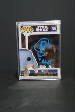 StarWars Skeleton Crew NEEL Signed by Robert Timothy Smith SWAU Authenticated Funko  Protector